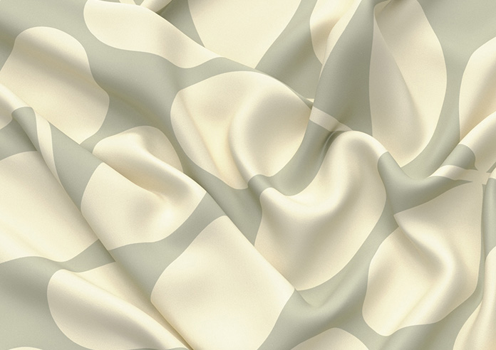 Orla Kiely Jumbo Solid Stem, Pebble - Twist&Fit Roman Blind - Image 4